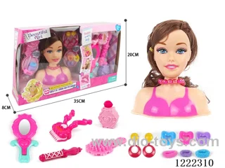 Half Barbie Makeup Head