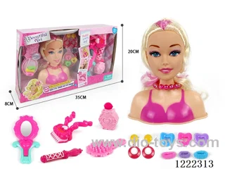 Half Barbie Makeup Head
