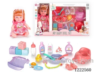 12 inch vinyl doll set W/4 IC（included 3*AG3）