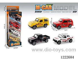 4PCS 1:43 pull back alloy car