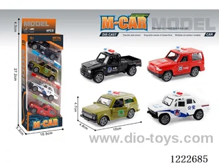 4PCS 1:43 pull back alloy car