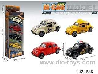 4PCS 1:43 pull back alloy car
