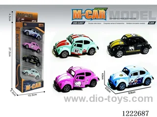 4PCS 1:43 pull back alloy car