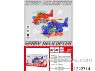 B/O helicopter with spray 2 colors mixed
