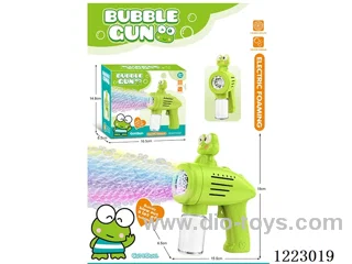 8-hole big-eyed frogs auto-bubble machine with light