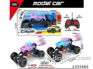 5ch wrangler rc car W L/spray included battery
