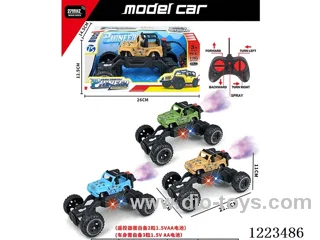 5ch wrangler rc car W L/spray not included battery