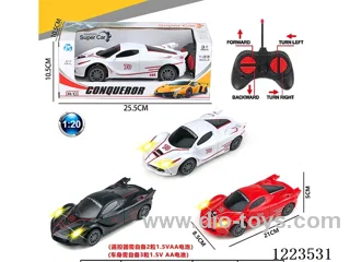 4ch Ferrari rc car with light not included battery