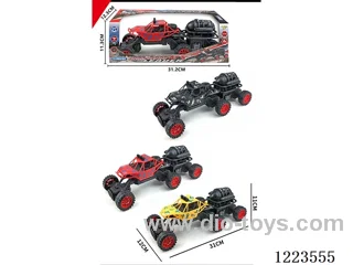 6-wheel free wheel car