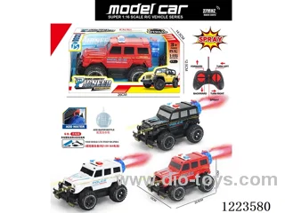 5ch big G rc police car with light included battery