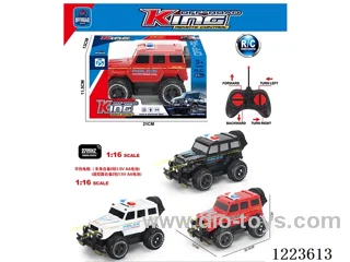 4ch big G rc police car with light not included battery