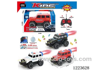 5ch big G rc police car with light included battery