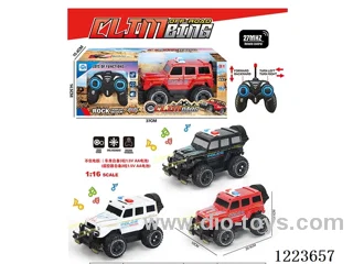 4ch big G rc police car with light not included battery