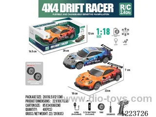 1:18 2.4G 4WD rc car with light included battery