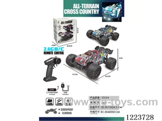 2.4G rc car with light included battery