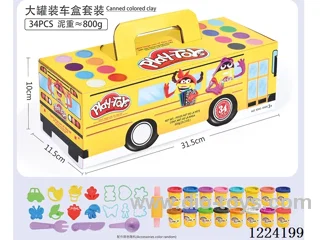 16color 50g canned colorful clay/18pcs tools+16pcs clay