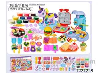 Color clay toy - unicorn