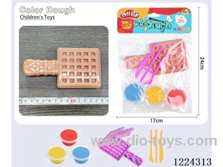 Waffle theme colorful clay