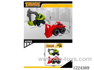 free wheel engineering vehicles 2PCS