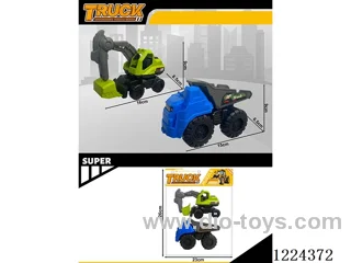 free wheel engineering vehicles 2PCS