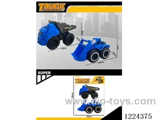 free wheel engineering vehicles 2PCS