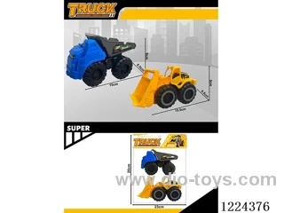 free wheel engineering vehicles 2PCS