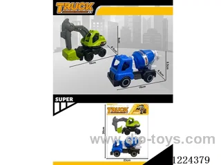 free wheel engineering vehicles 2PCS