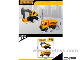 free wheel engineering vehicles 2PCS