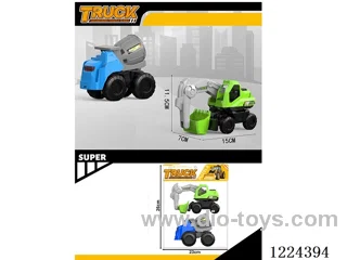 free wheel engineering vehicles 2PCS