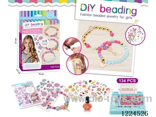 DIY Beads / Key Bracelet / Nail Polish / Butterfly Tattoo Stickers