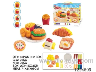 Colorful clay toys