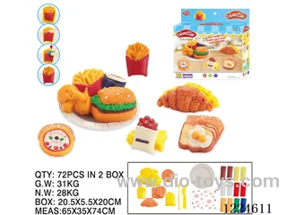 Colorful clay toys