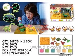 Colorful clay toys