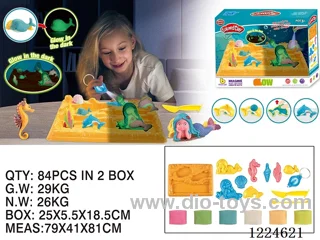 Colorful clay toys