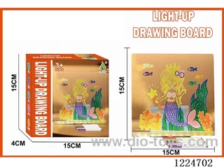 Small acrylic fluorescent panel-Mermaid