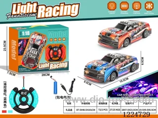 4ch 27MHZ rc car with light 1：18 included battery