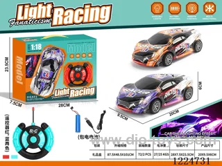 4ch 27MHZ rc car with light 1：18 included battery