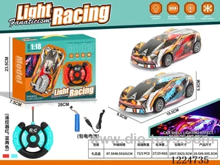 4ch 27MHZ rc car with light 1：18 included battery