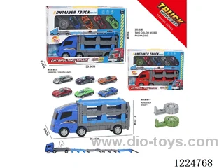 Ejecting Free Wheel Storage Car +4 Free Wheel Alloy Cars