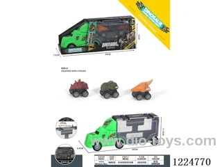 Free Wheel Storage Car +3 Free Wheel Dinosaur Cars