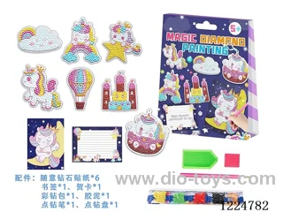 Unicorn diamond stickers (with bookmarks, greeting cards)