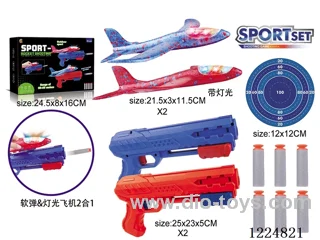 Lighted Slingshot Gun Twin Shot 2 in 1