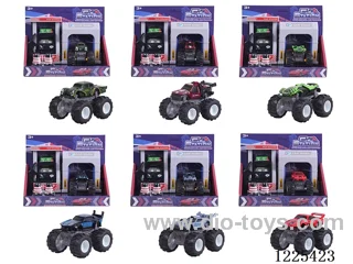Pull back alloy car gas station set with sound included 3*AG13