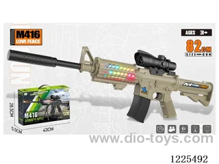 M416 B/O Gun W L/M + Conch 8 times mirror+ Upgrade w/ Silencer 82CM