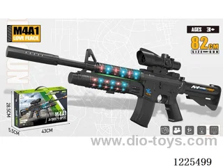 M4A1 B/O Gun W L/M + Conch 8 times mirror+ Upgrade w/ Silencer 82CM