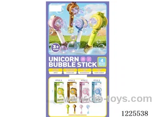 B/O Multi-Hole Bubble Wand (4 Mixed) 4*AA not included