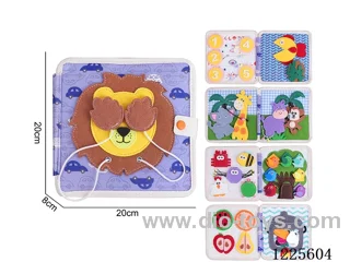 Montessori Early Learning for Kids - Felt Lion Quiet Book