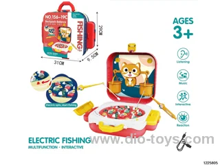 Electric backpack fishing station