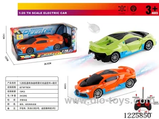 1：20 5ch rc car with light/spray not included battery