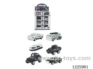 Alloy Scooter Police Vehicle (24PCS,6 mixed)